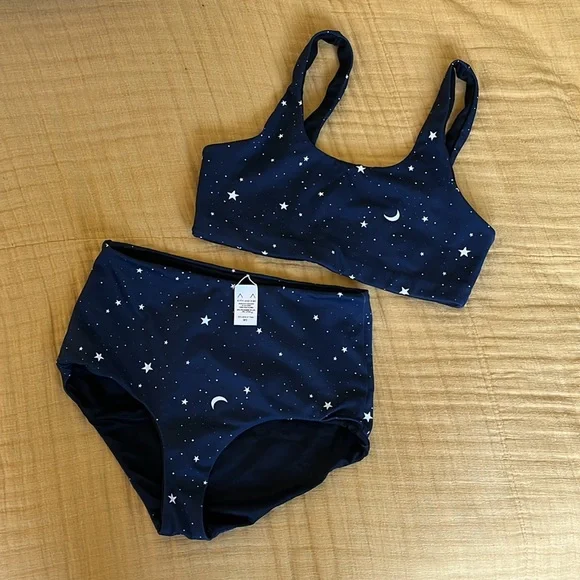 Navy Starry Night Bikini Set - Picture 2 of 3
